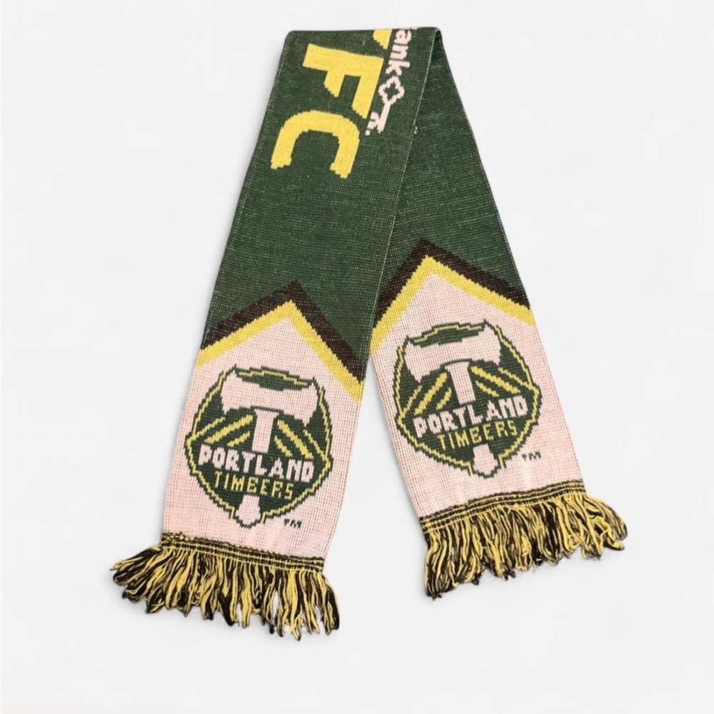 Portland Timbers Soccer Scarf - Green, Yellow, White